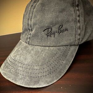 NWOT Ray-Ban ✨Washed Black Baseball Cap
